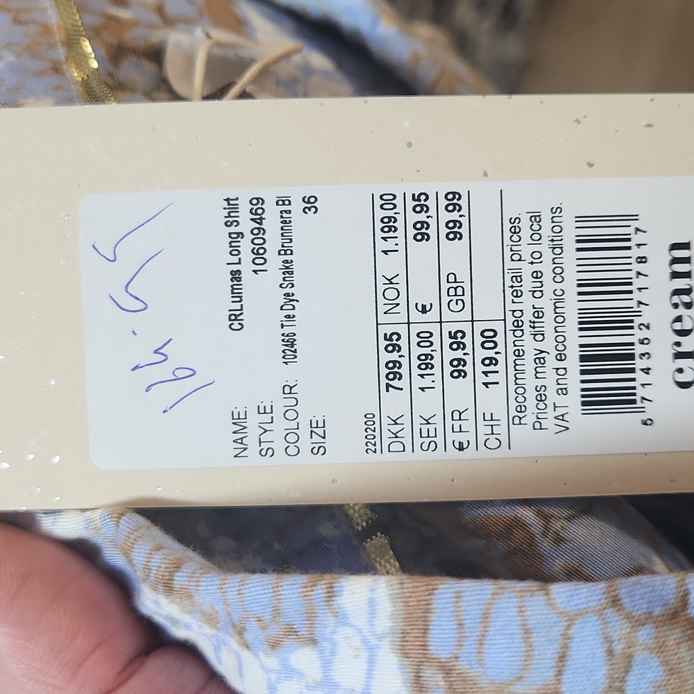 CREAM purple shirt dress - Picture 13 of 14